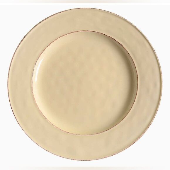 Martillo Pier 1 Imports Martillo Creme Brulee SET OF 2 DINNER Plates Hammered - Picture 9 of 11